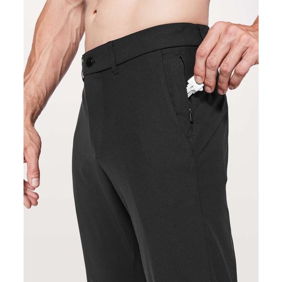 Lululemon Men’s 38 x 28.75 Commission Pant Slim Warpstreme Black M5522S - Picture 3 of 5